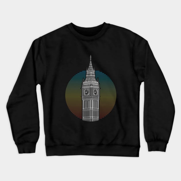 london big ben Crewneck Sweatshirt by kangkoeng